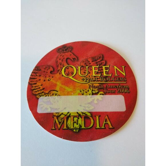 Queen Backstage Pass American Tour Paul Rodgers Original '06 Hard Rock Music Red - Picture 4 of 4